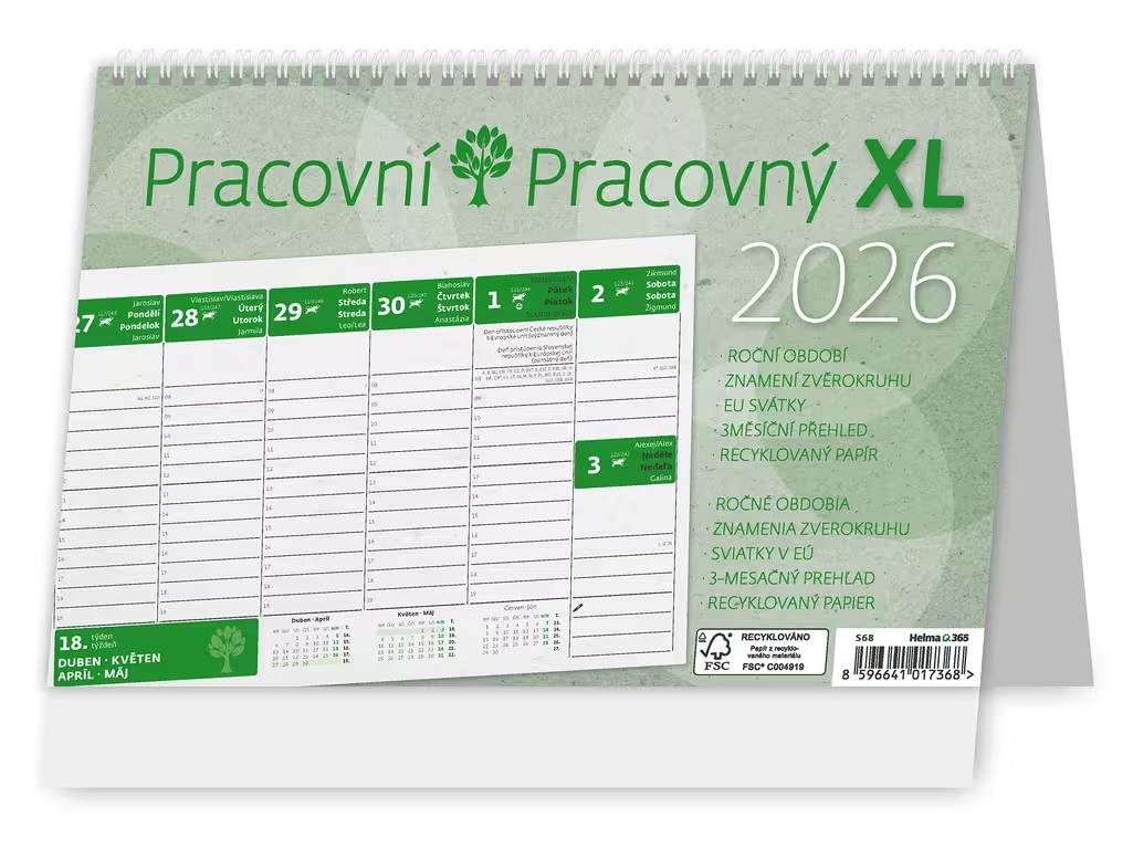 *H26  S68-26  stolní  Pracovní XL/Pracovný XL   NEW , 240x160(30)
