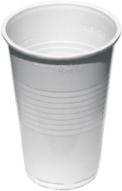 Kelímek 0,3l/100ks bílý  PP     73203