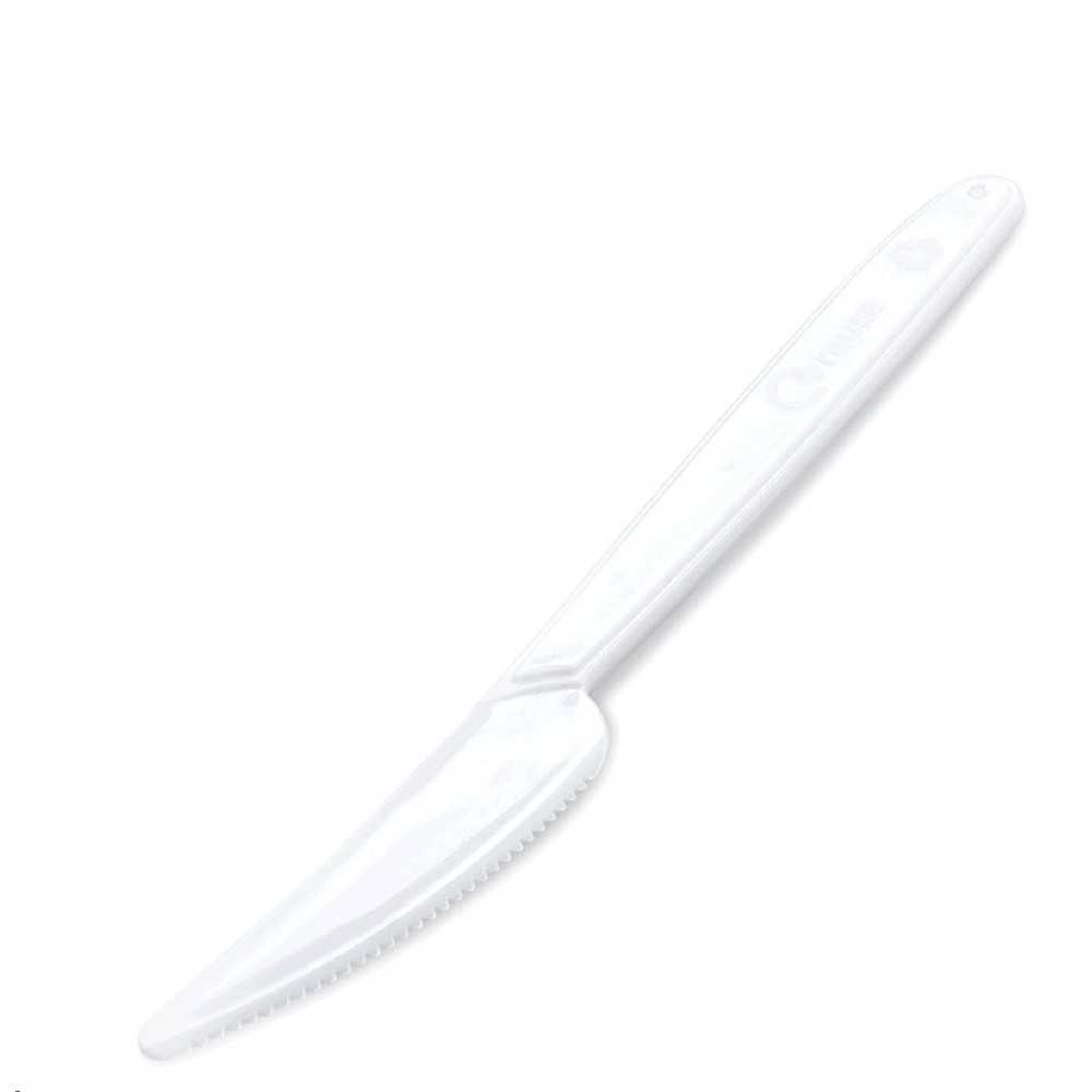 Nůž (PP) znovu použitelný bílý 18,5cm /50ks/ 22008