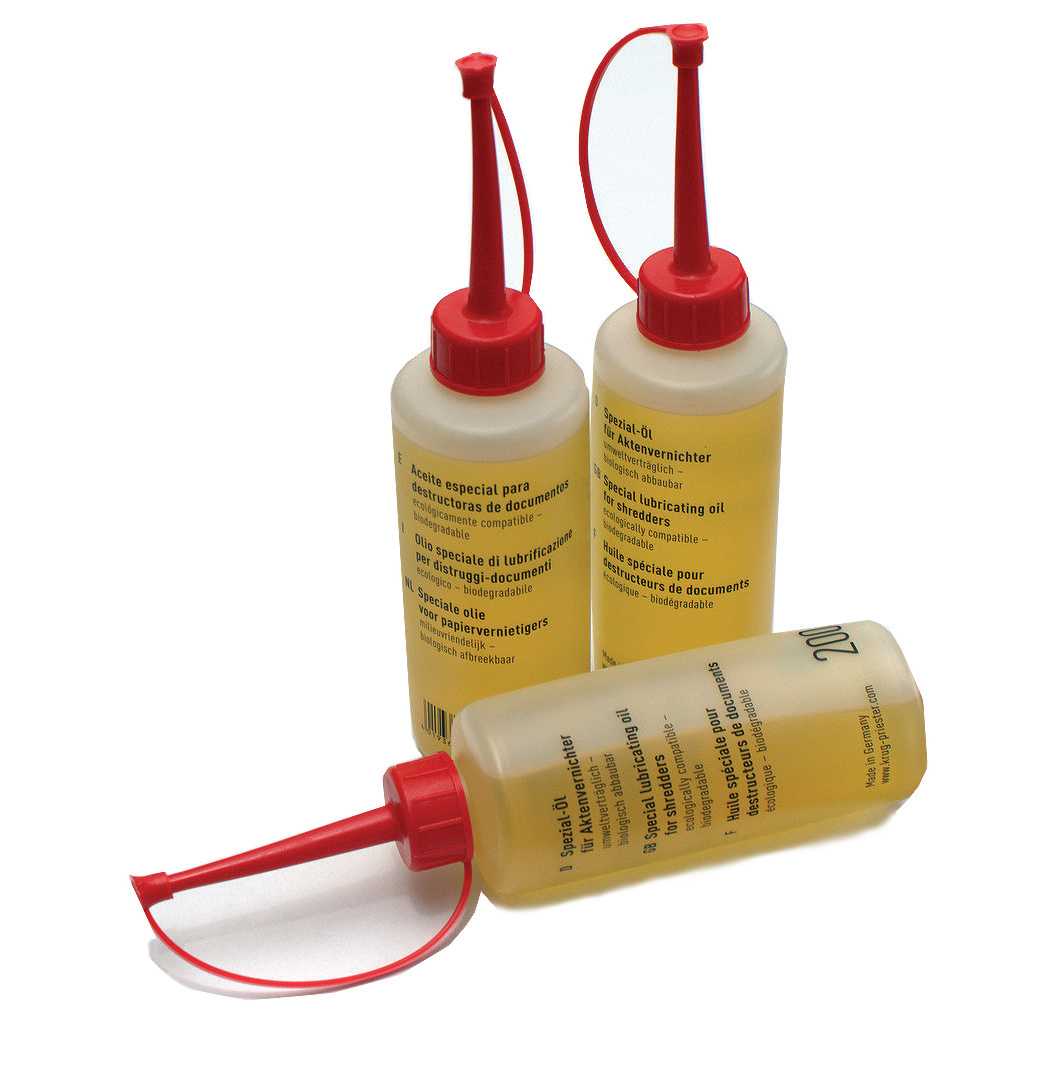 Olej ke skartovacím strojům 250ml