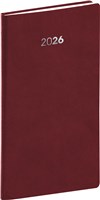 *P26  PGD-KAPBA-6127  NOTIQUE Kapesní diář Balakon 2026, bordó, 9 x 15,5 cm