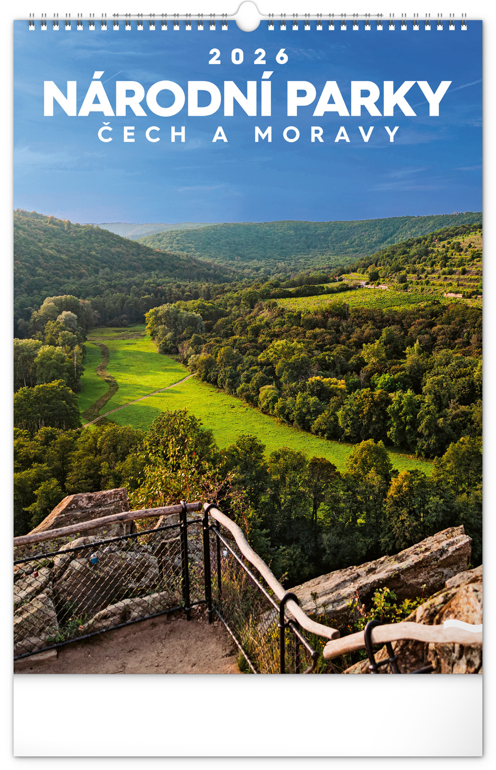 *P26  PGN-35728-L  NOTIQUE Nástěnný kalendář Národní parky Čech a Moravy 2026, 33 x 46 cm