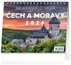 *P26  PGS-35335  NOTIQUE Stolní kalendář Nejkrásnější místa Čech a Moravy 2026, 16,5 x 13 cm
