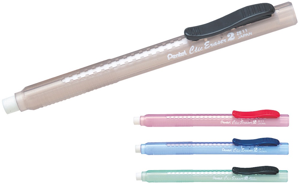 PENTEL ZE11T pryž vysouvací černá,červ.,mod.,zel.