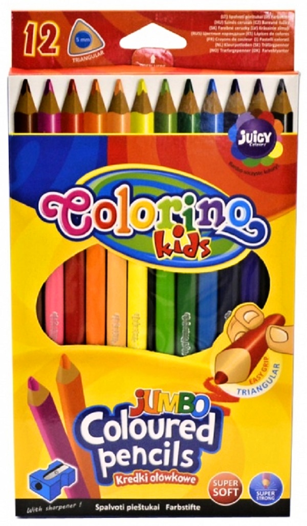 Pastelky trojhranné/12ks Colorino  R51798PTR