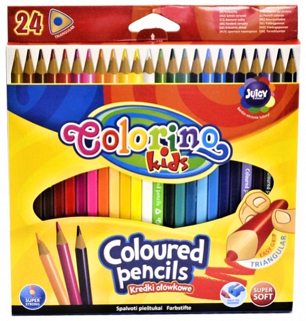 Pastelky trojhranné/24ks Colorino  R51828PTR