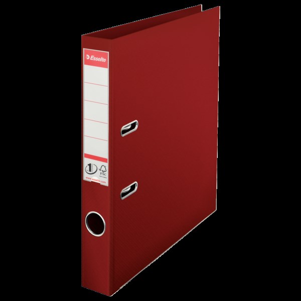 Pořadač s pákou A4/50 bordo celopl.ESSELTE 811520