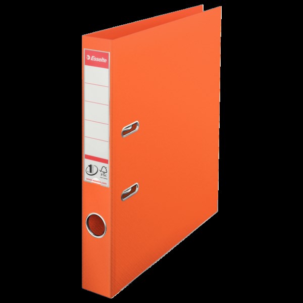 Pořadač s pákou A4/50 oranž.celopl.ESSELTE 811440