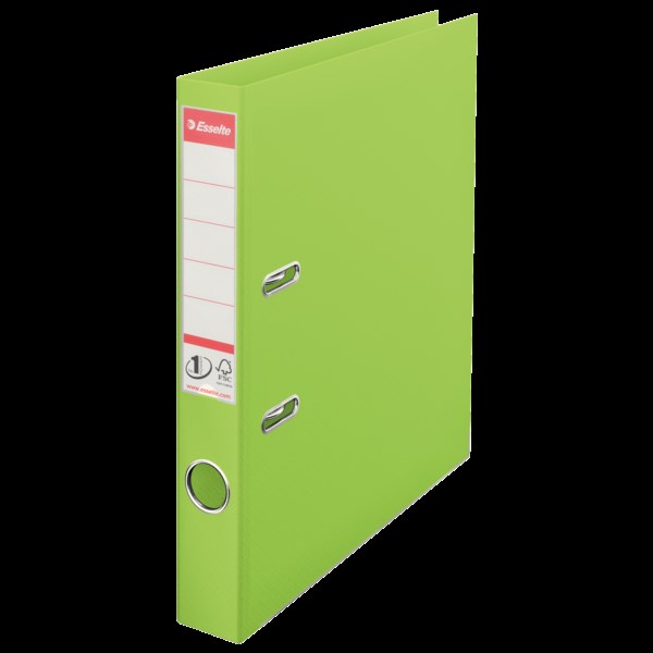 Pořadač s pákou A4/50 sv.zelená celopl.ESSELTE 624073
