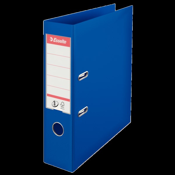 Pořadač s pákou A4/75 modrý celopl.ESSELTE 811350