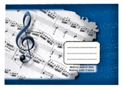 Sešit notový  8listů