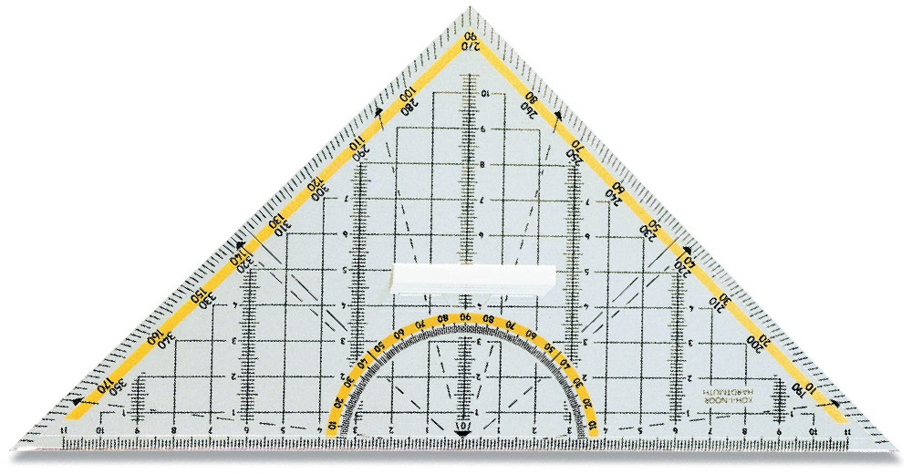 Trojúhelník 45/177 s držadlem   KIN