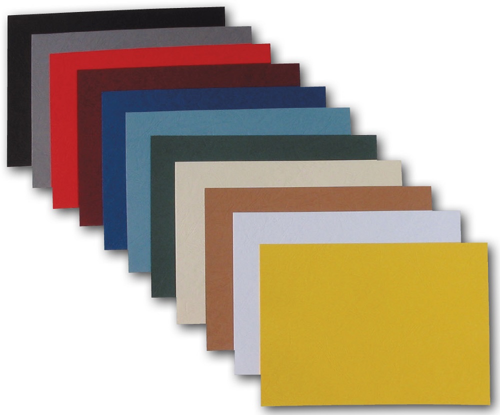 Vazba - Delta desky A4 bílé imitace kůže 250g