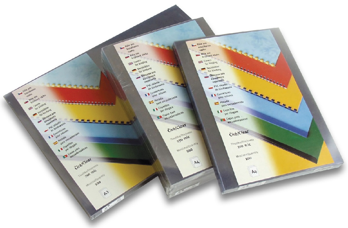 Vazba - folie čirá A4 150 mic