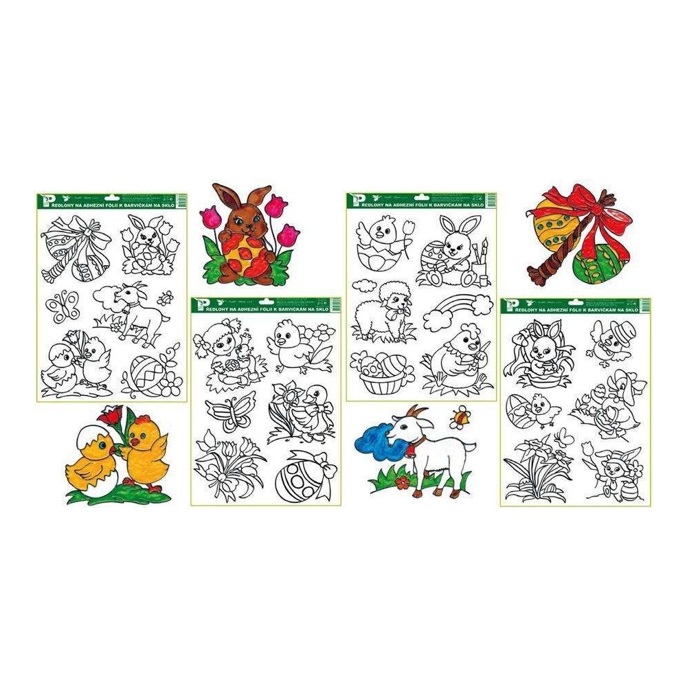 Velikonoční předloha k barvám na sklo 2220804