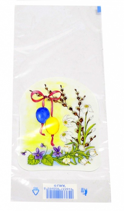 Velikonoční sáček,  (12x35cm) Jarní kvítí 