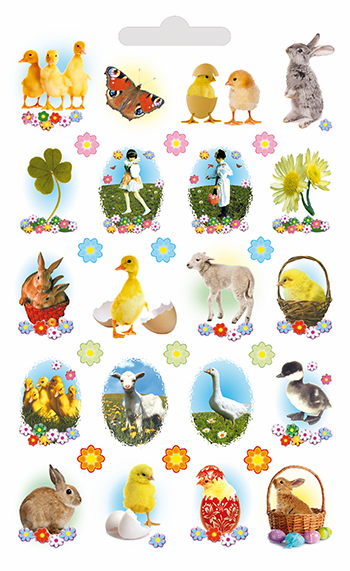 Velikonoční vodové obtisky na vajíčka - glitr 553