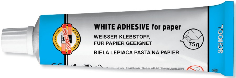 bílá lepící pasta tuba 75ml 150501)