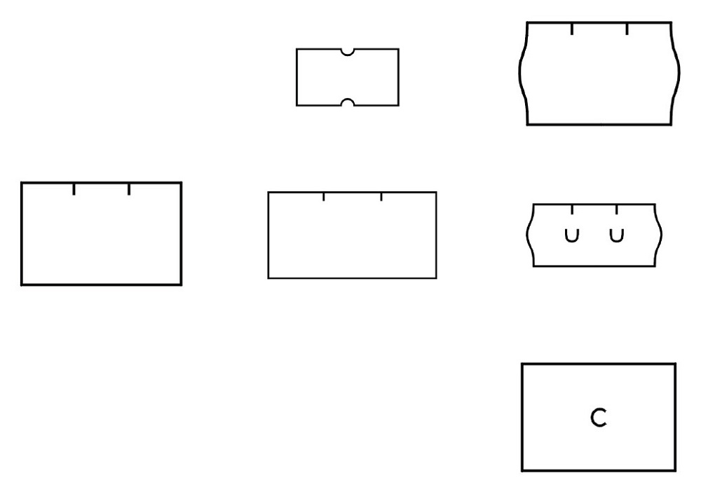 etiketa c. 16X23 Motex bílá