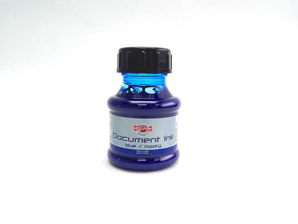inkoust dokumentní modrý 50g PET lahvička 