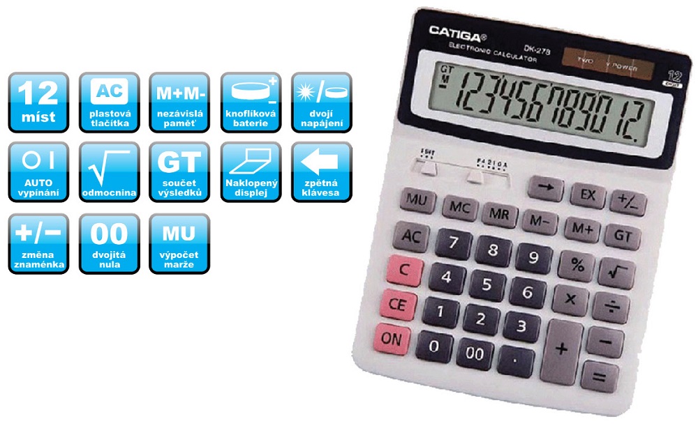 kalkulátor Catiga 278 stolní