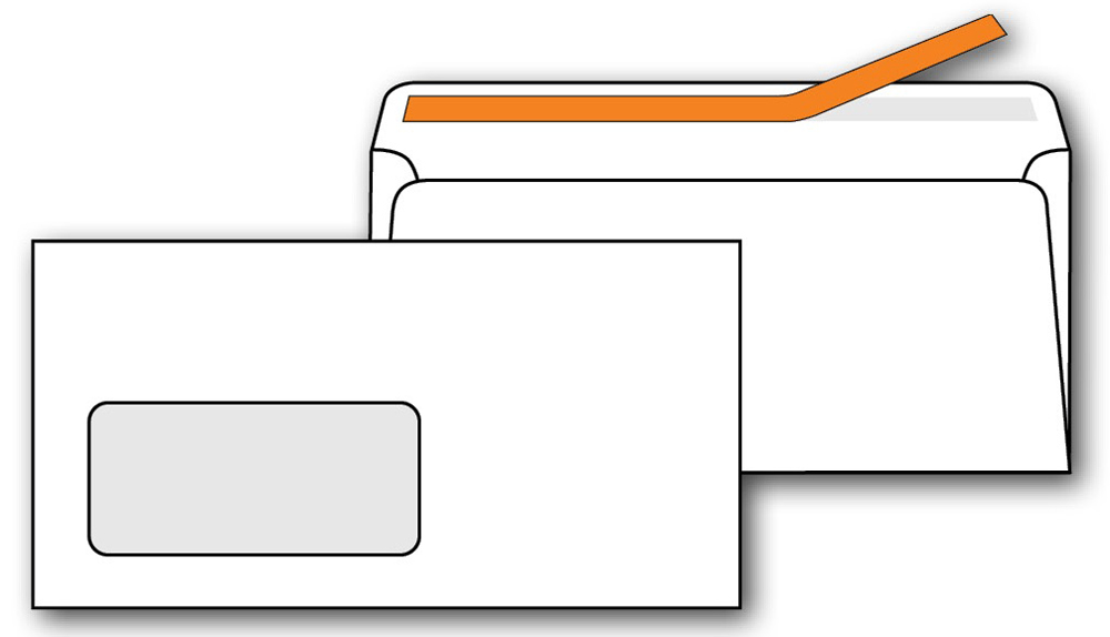 obálka DL s okénkem vlevo samolepicí 8000004847
