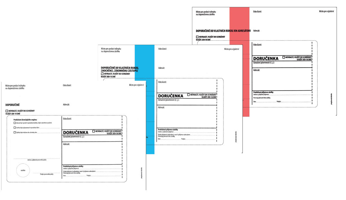 obálka DORUčENKA C5 samoprop. červený pruh 8000004909