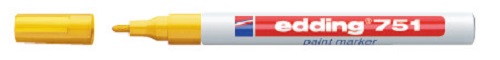 popisovač EDDING 751 žlutá