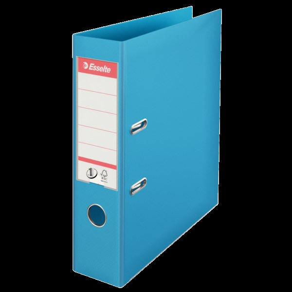 pořadač s pákou A4/75 sv.modrý celop.ESSELTE811311