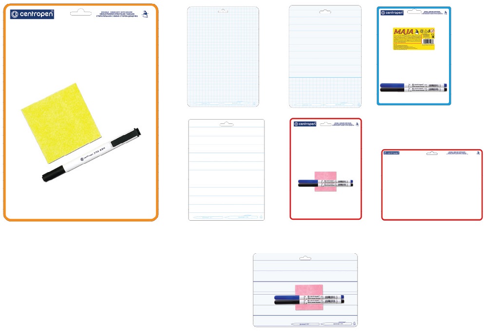 stírací tabulka 7789 A3 34x48cm  čtvereček