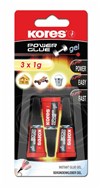 vteřinové lepidlo Kores 3x1g 26342.02
